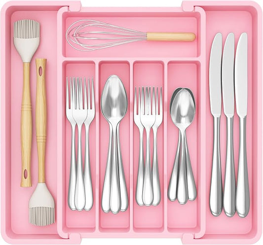 Lifewit Silverware Drawer Organizer, Expandable Utensil Tray by Lifewit