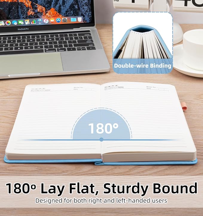 Lined Journal Notebook 365 Pages, B5 Leather Journals - Image 6