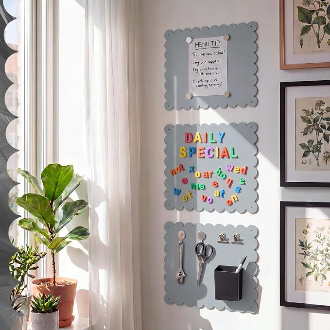Gueevin 3pack Magnetic Board for Wall 16.1" x 13" Magnet Bulletin Board to - Image 7