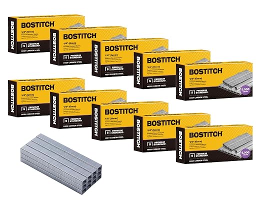 Bostitch Office 50, 000 Standard Staples, 1/4" Length, Full Strip Staples by BostitchOfficeProducts