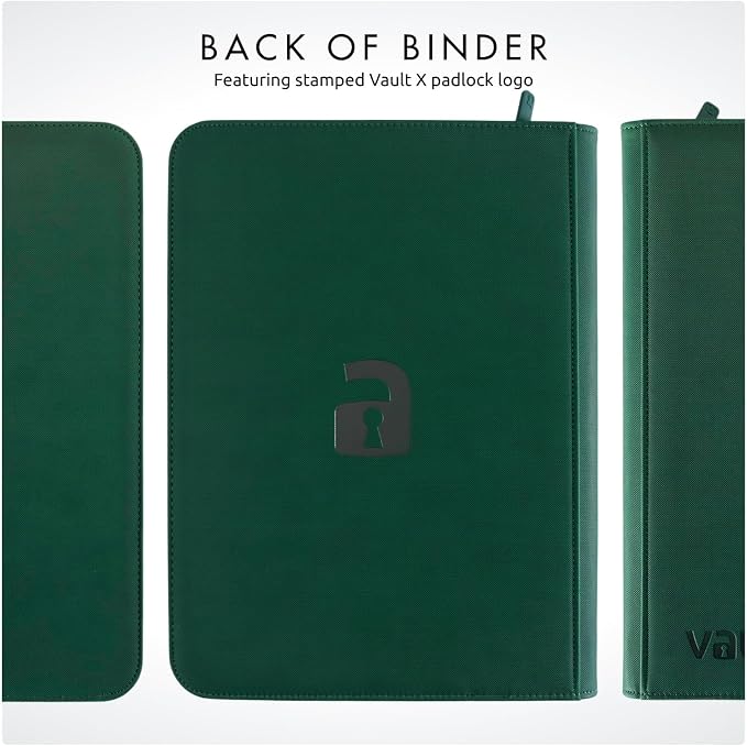 Vault X 9 Pocket Zip Binder, 360 Cards, Exo-Tec Material, 20 Side-Loading Pages - Image 9