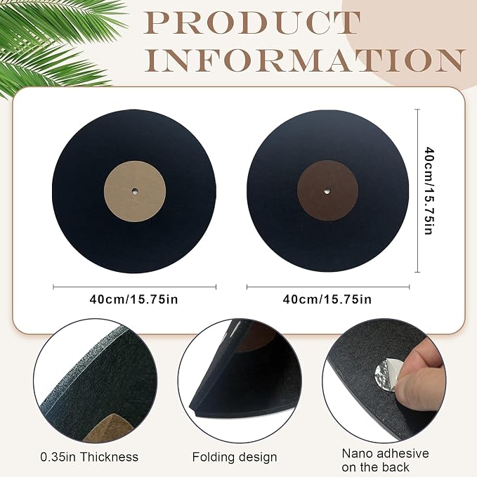 Vinyl Record Felt Bulletin Board - Image 2