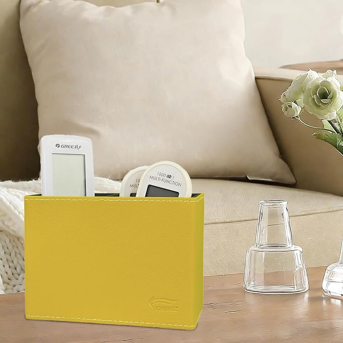 Pen Pencil Holder Cup Container PU Leather Desk Organizer Stand Decor Brush - Image 5