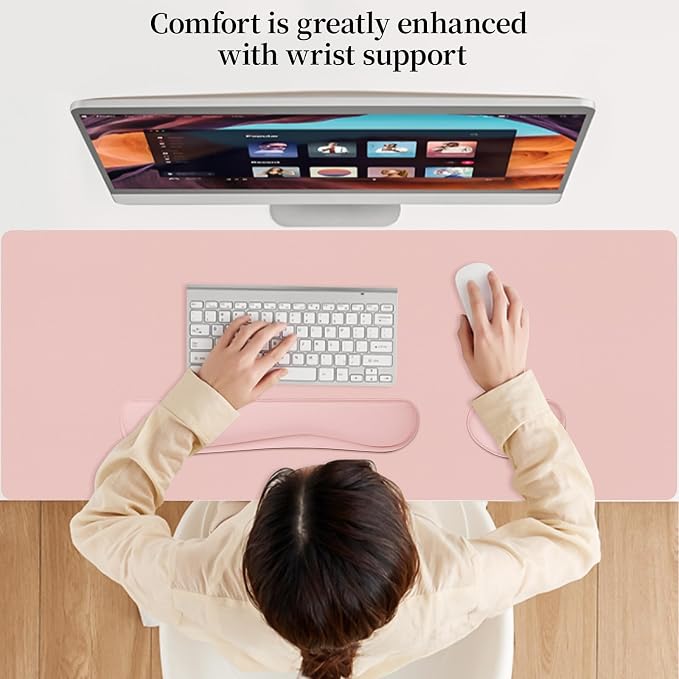 Desk Pad Mat Set, 3-in-1 Large Mouse Pads - Image 6