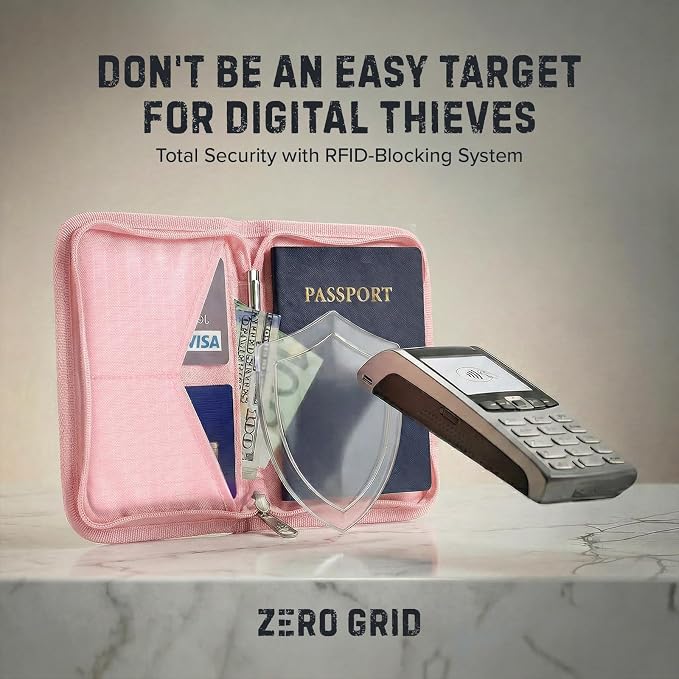 Zero Grid RFID Family Passport Holder - Image 6