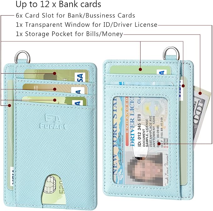 FurArt Slim Minimalist Wallet RFID Credit Card Holder - Image 6