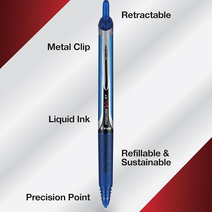 PILOT Pen 26095 Precise V5 RT Refillable & Retractable Premium Rolling Ball Pens - Image 4
