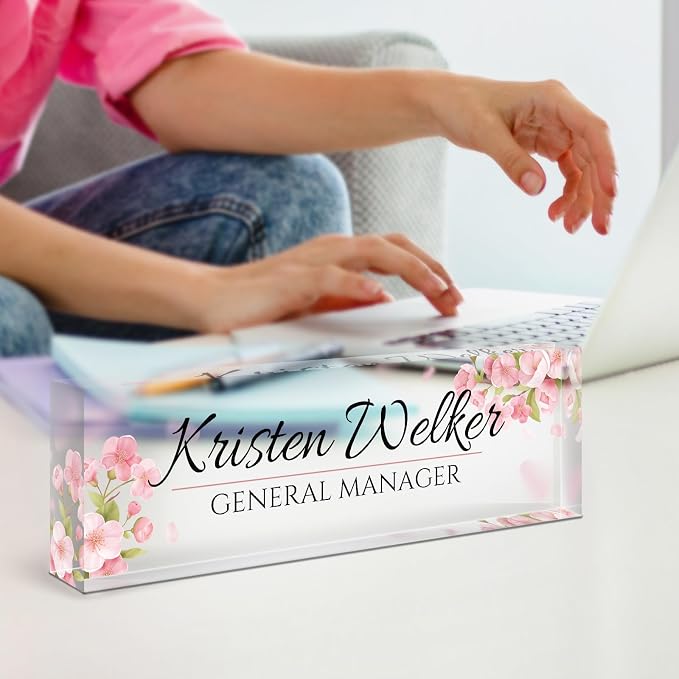 Personalized Office Name Plate for Desk - Image 3