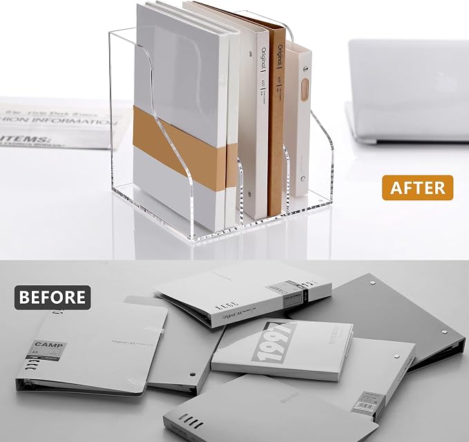 SANRUI Acrylic File Organizer, Desk Organizer - Image 8