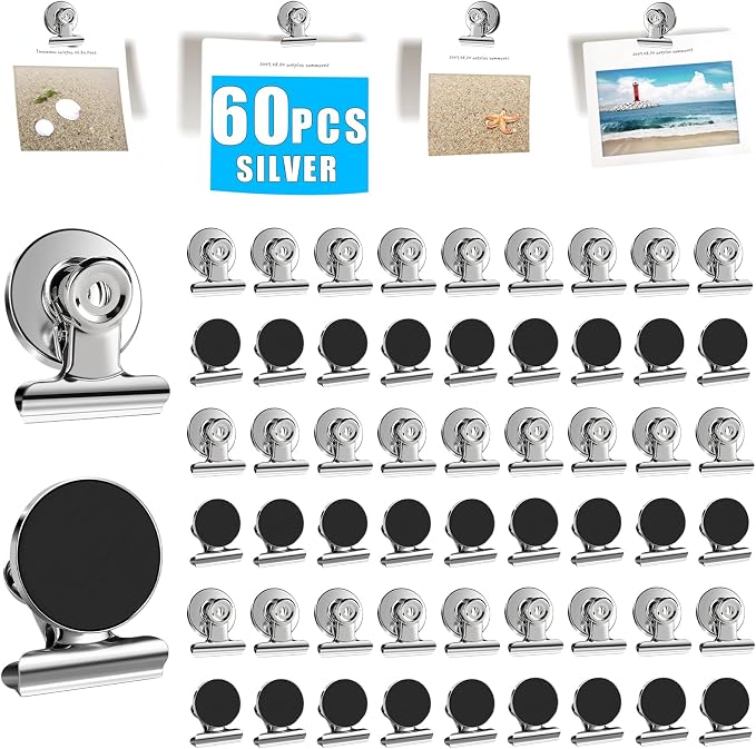 DIYMAG Magnetic Clips, 60 Pack Personalized Sculpture Photo Frame Collage by DIYMAG