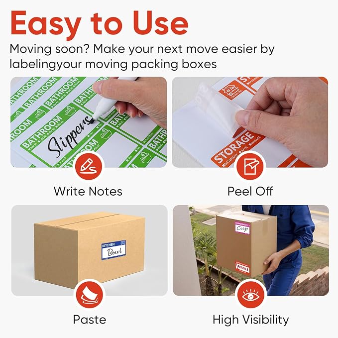 400 PCS 3.5 x 2 Inch Large Moving Labels - Image 4