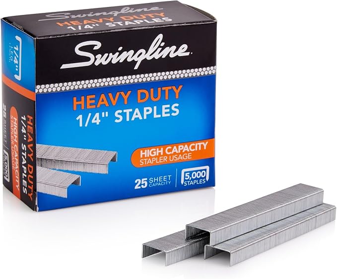 Swingline Staples, Heavy Duty, 1/4" Length, 25 Sheet Capacity - Image 5