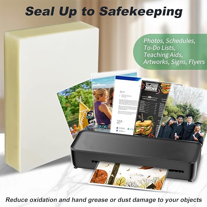5 Mil Thermal Laminating Sheets 200 Packs, 9” x 11.5” Clear Laminating Pouches Holds 8.5 x 11 Inch Sheet Lamination Plastic Paper for Laminator, School Office Supplies Laminate-DeskLoop Office