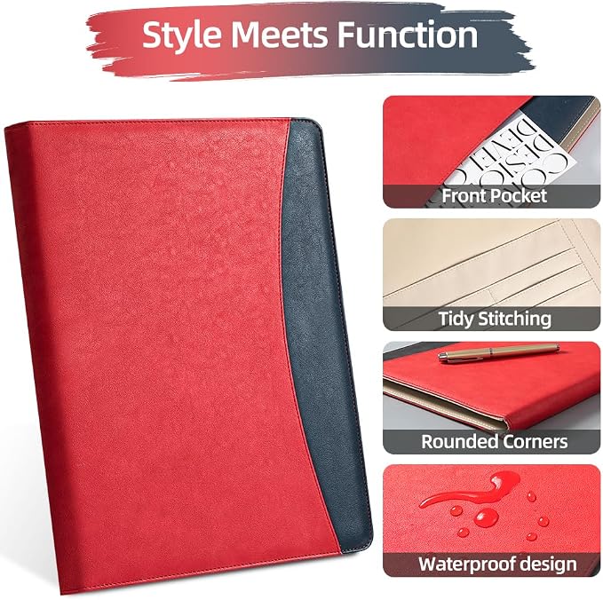 PU Leather A4 Clipboard Portfolio, Resume Padfolio Business Case | Features 25 - Image 4