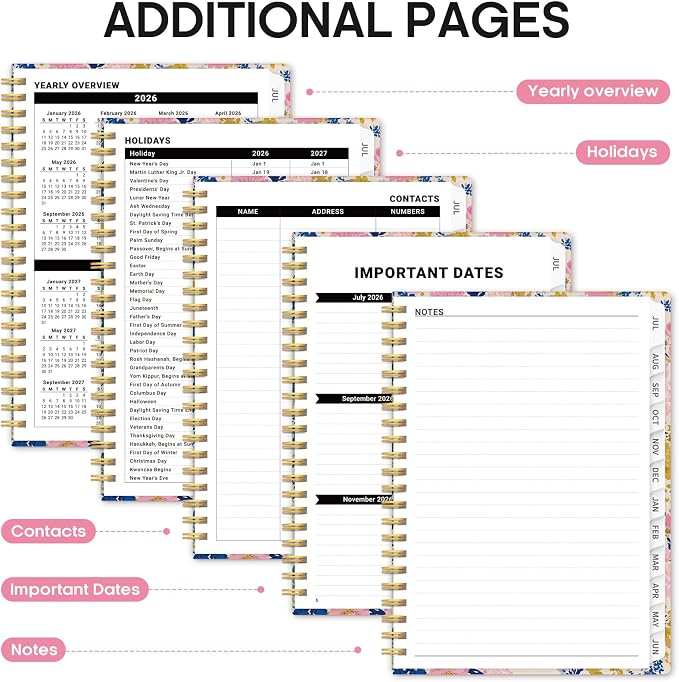 Planner 2026-2027, Academic Year Monthly and Weekly Calendar Planner, Jul 2026 - Image 5