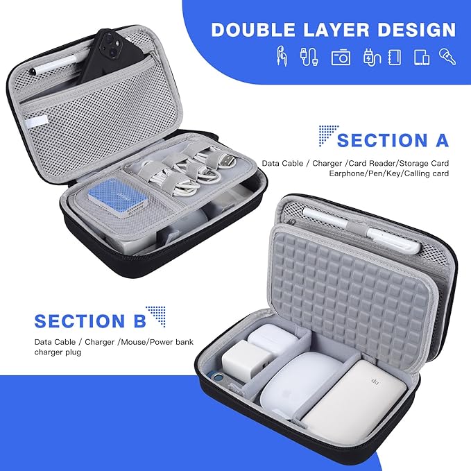 Hard Travel Electronic Organizer Case - Image 6