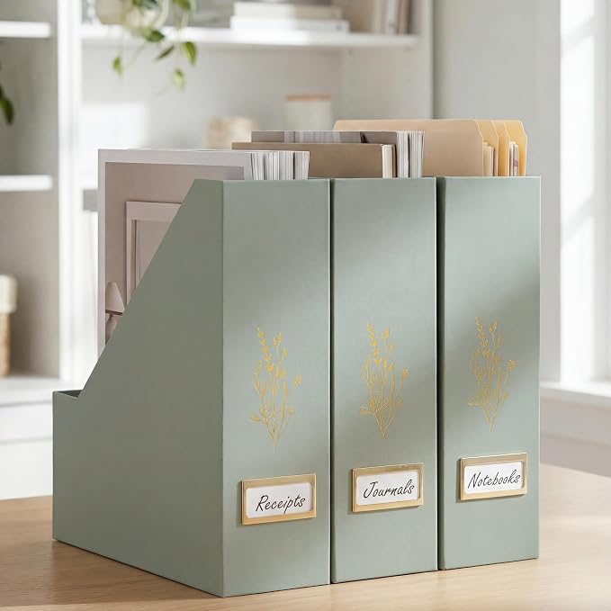 ZICOTO Beautiful Magazine Holder Set Of 3 - Image 9