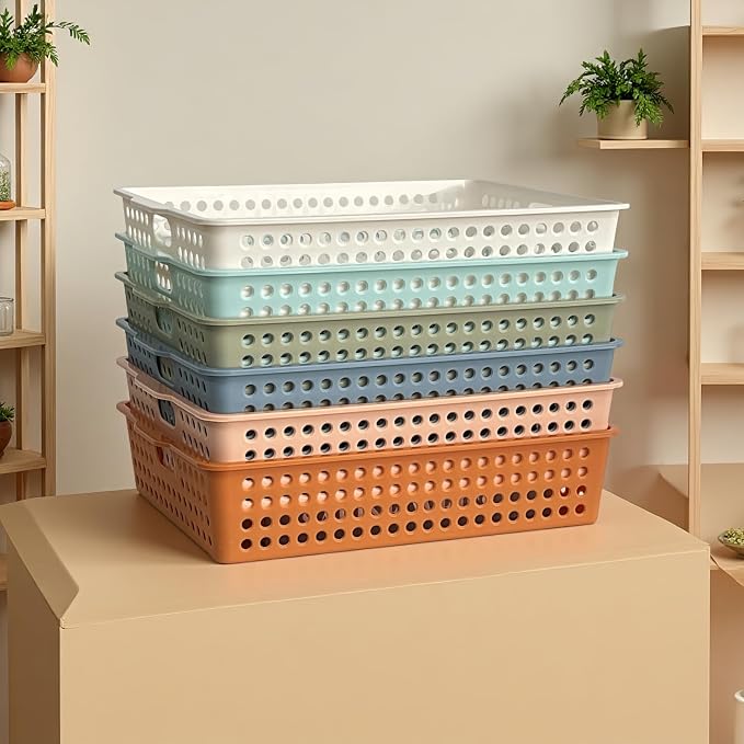 RAUVOLFIA 6 Pack Plastic Turn in Paper Trays - Image 7