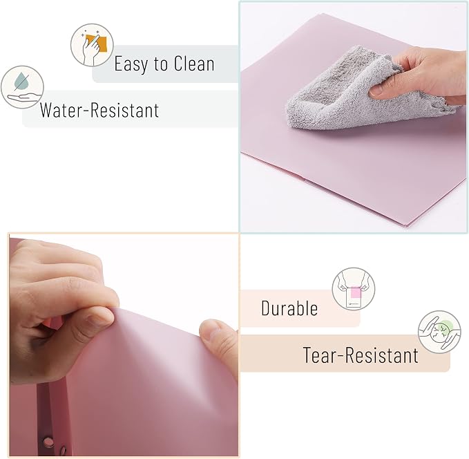 Mr. Pen- Plastic Folders with Pockets and Prong, 5 Pack | Muted Pastel Colors - Image 4