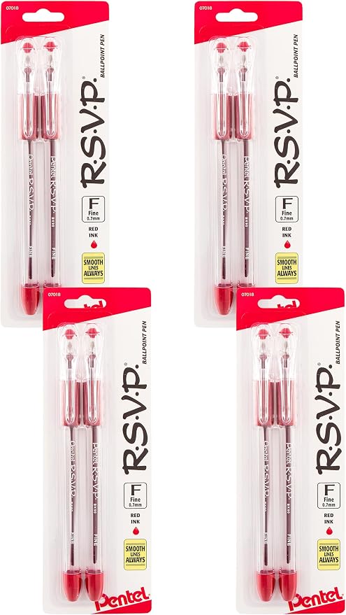 Pentel RSVP Ballpoint Pen, Fine Line by PentelofAmerica