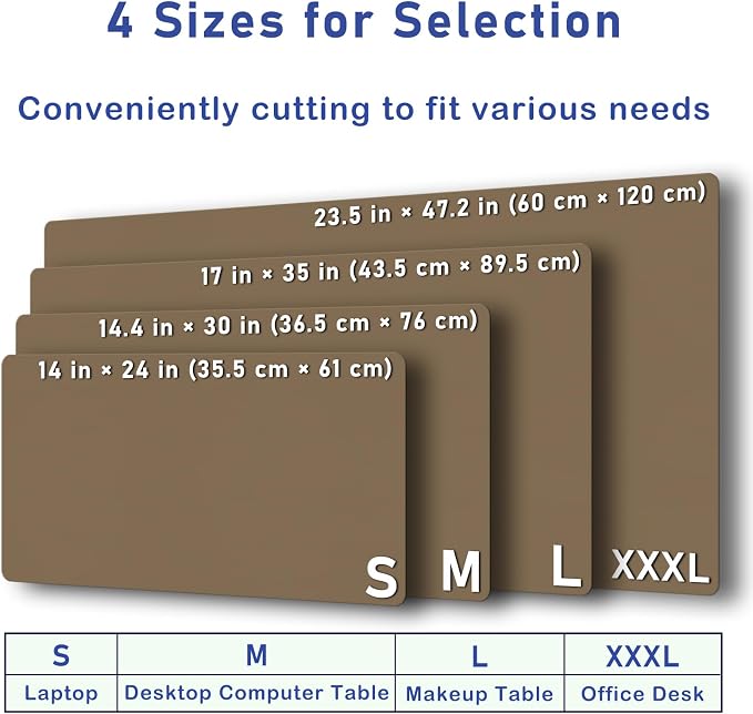Boutilon Leather Desk Pad Protector, Non-Slip Mouse Pad, Laptop Desk Pad - Image 8