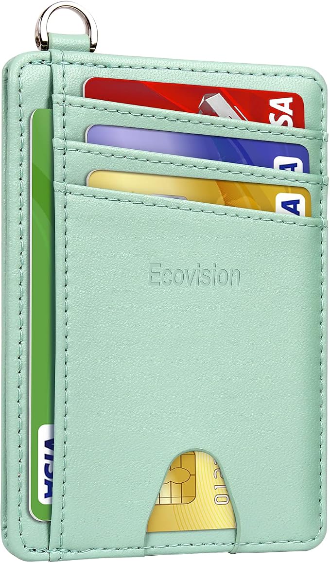 Slim Minimalist Front Pocket Wallet, RFID Blocking Credit Card Holder Wallet by Ecovision
