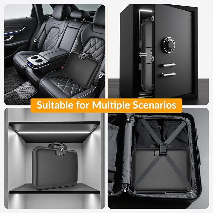 onvvippiv Hard Case Fireproof Document Box - Image 5