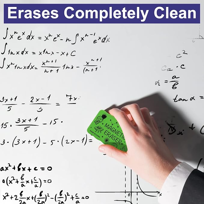 Dry Erase Eraser, Magnetic Whiteboard Eraser 8 Pack White Board Erasers - Image 4