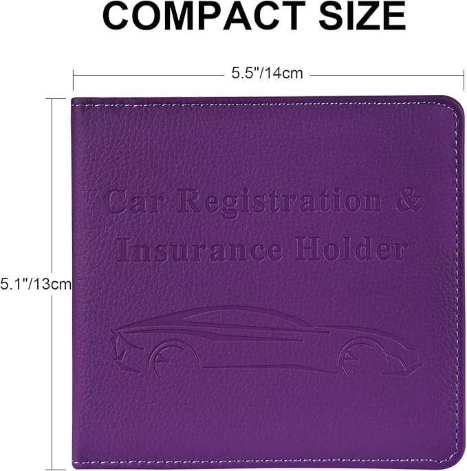 Cacturism Car Registration and Insurance Holder, Vehicle Glove Box Car - Image 5