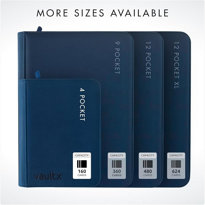Vault X 4 Pocket Zip Binder, 160 Cards, Exo-Tec Material, 20 Side-Loading Pages - Image 8