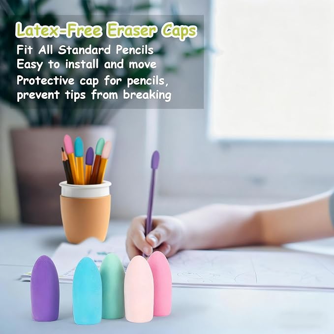 Sukh Cap Erasers for Pencils Pulk - Image 4