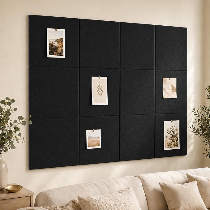 Felt Bulletin Board Tiles, Large Cork Board Alternative, 24 x 36 in | 0.35 in - Image 8