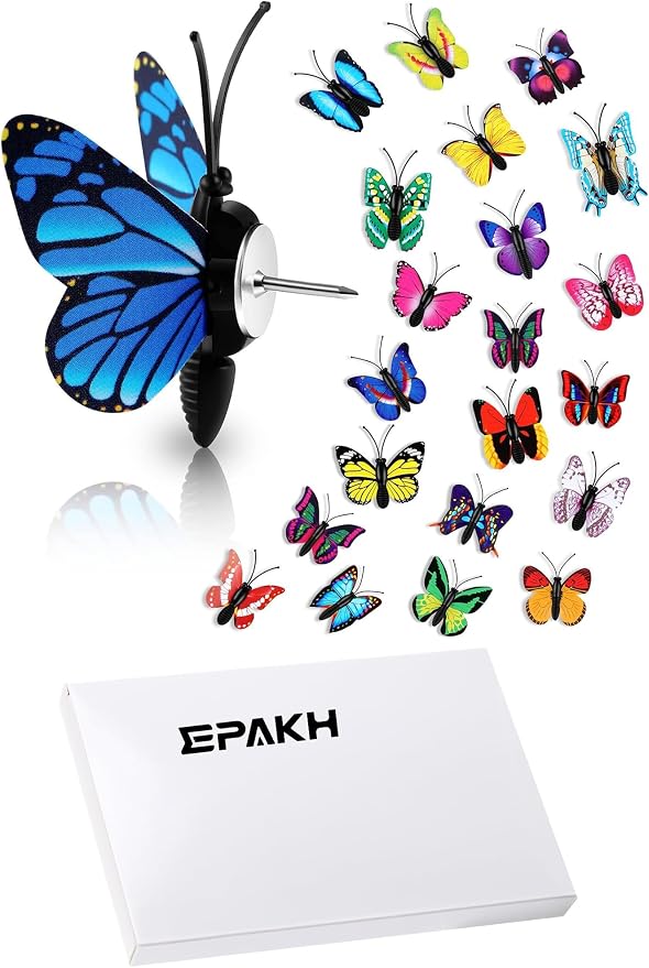 Epakh 30 Pcs Butterfly Thumb Tacks Decorative Butterfly Push Pins Push Pins - Image 8