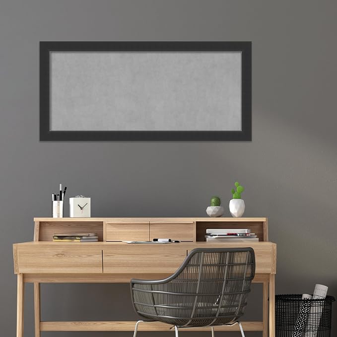 Amanti Art Black Framed Magnetic Board 25x53 Oversize Vision Board - Image 6