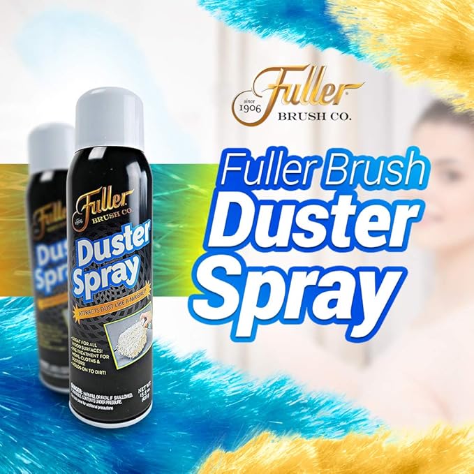 Fuller Brush Duster Spray – 15.5 oz Multi Surface Dust Removing Sprayer - Safe Household Cleaning For Floors, Furniture, Blinds & Car Interiors-DeskLoop Office
