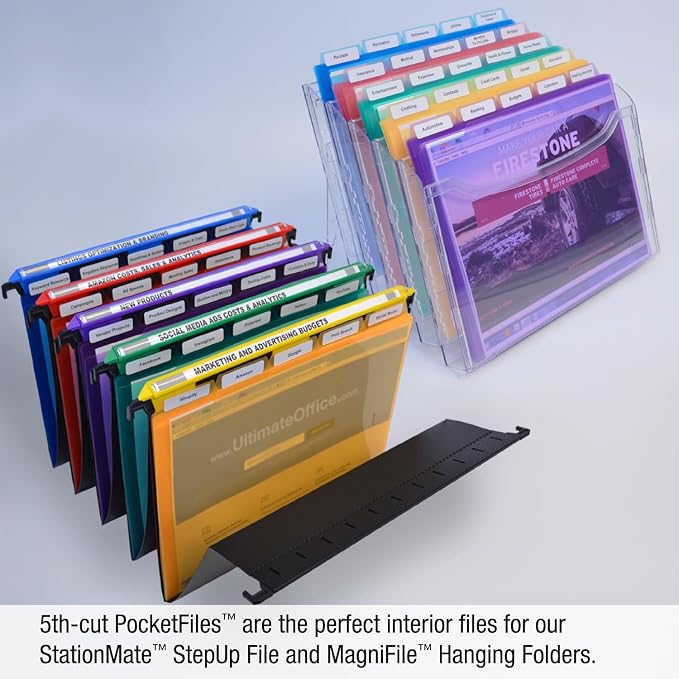 Ultimate Office PocketFile™ Clear Poly Document Folder Project Pockets - Image 6