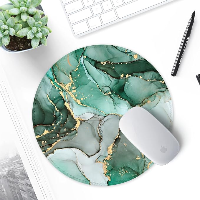 ITNRSIIET Round Mouse Pad with Stitched Edge Premium-Textured Waterproof - Image 7