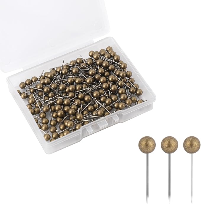 200pcs Map Push Pins, Round Head Pins by XIHIRCD