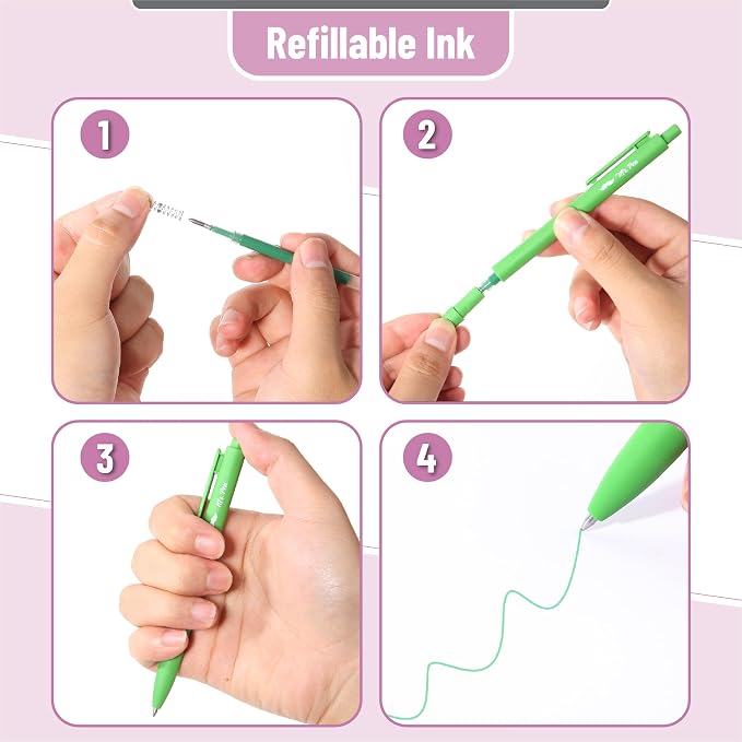 Mr. Pen- Retractable Gel Pens, 12 Pack, Vintage Ink, Fine Point 0.7mm | Fast Dry - Image 5