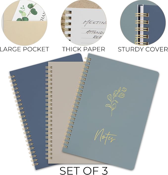ZICOTO Aesthetic Spiral Notebook Set of 3 - Image 5