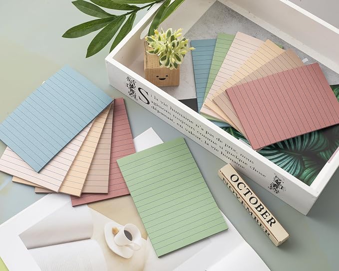 Lined Sticky Notes 4x6 in, Large Notepads - Image 6