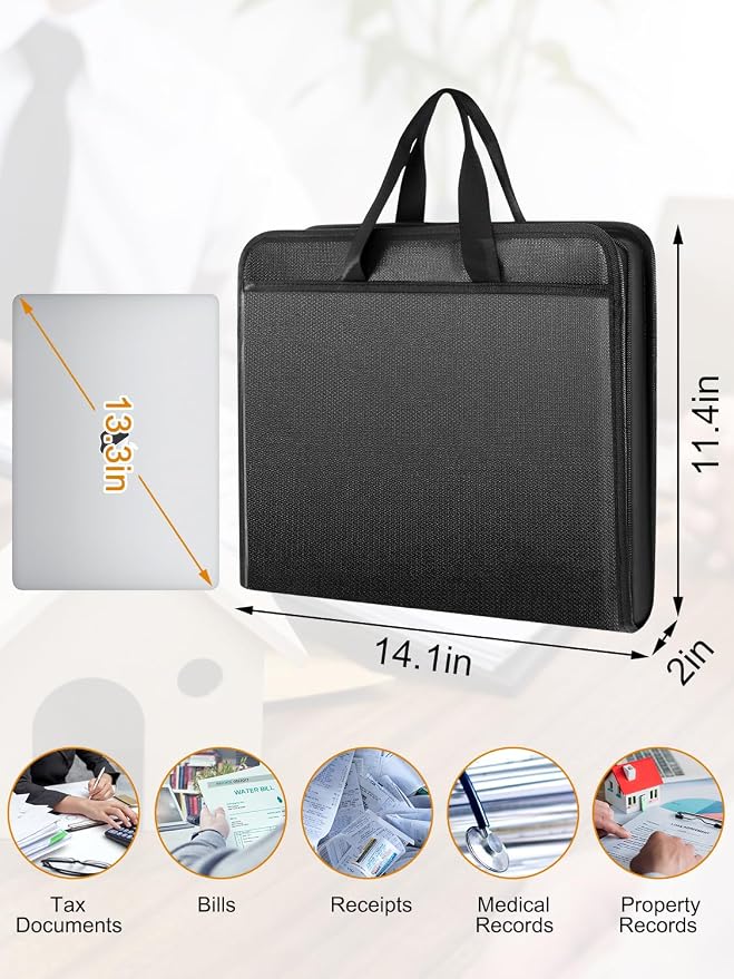 onvvippiv Important Document Organizer Folio Accordion File Organizer | - Image 5