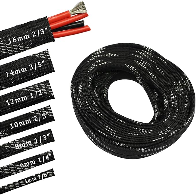30ft PET Expandable Sleeving Wire Cable Sleeve - Image 6