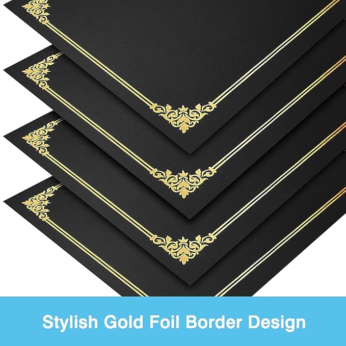 SUNEE Certificate Holders, Diploma Covers Gold Foil Border, - Image 2