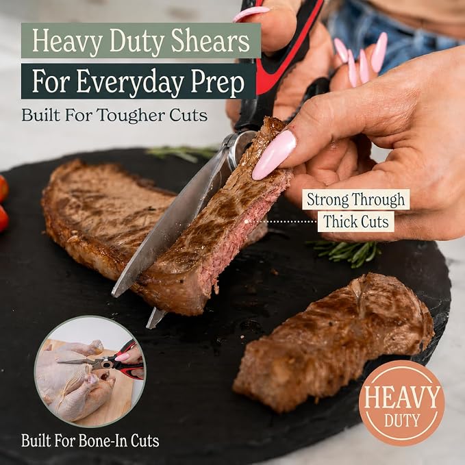 Heavy Duty Kitchen Shears With Sharpener - Image 2