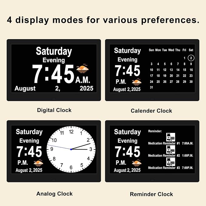 SSYA Dementia Clocks with Day and Date - Image 4