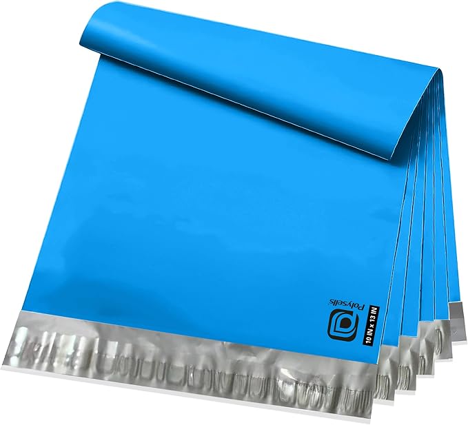 POLYSELLS 2000 pcs 10x13 Inches Blue Poly Mailers Shipping Envelopes, Strong by POLYSELLS