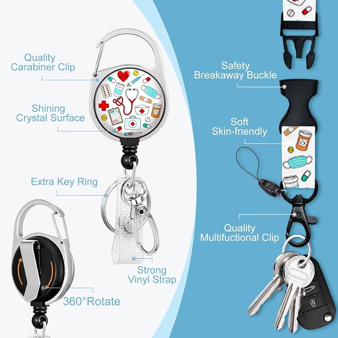 Immaturus Nurse Badge Reel Pharmacy Lanyards - Image 5