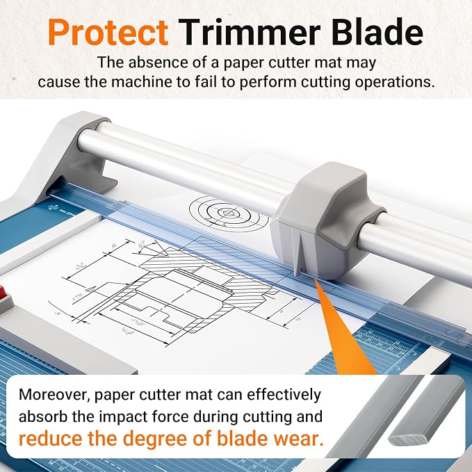 RM-12 Paper Cutting Mat for 12” Paper Trimmer & Craft Cutting Tool, Reusable - Image 4