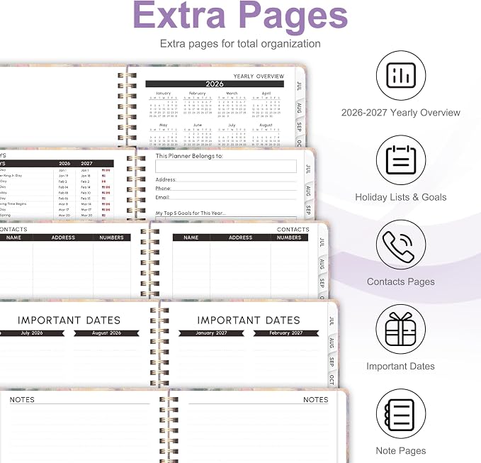Planner 2026-2027, Weekly and Monthly Academic Year Calendar Planner, July 2026 - Image 5